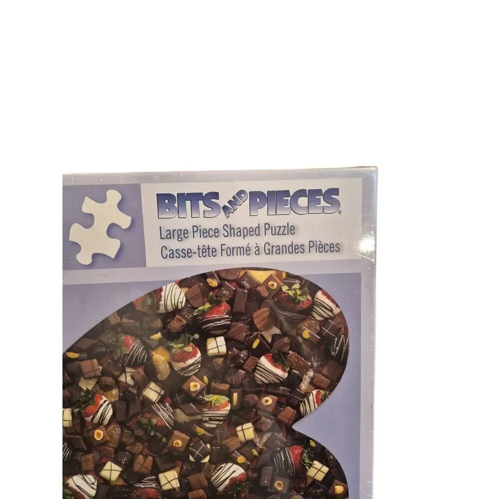 Bits & Pieces Chocolate Heart Valentines Day 750 pc Jigsaw Puzzle NEW